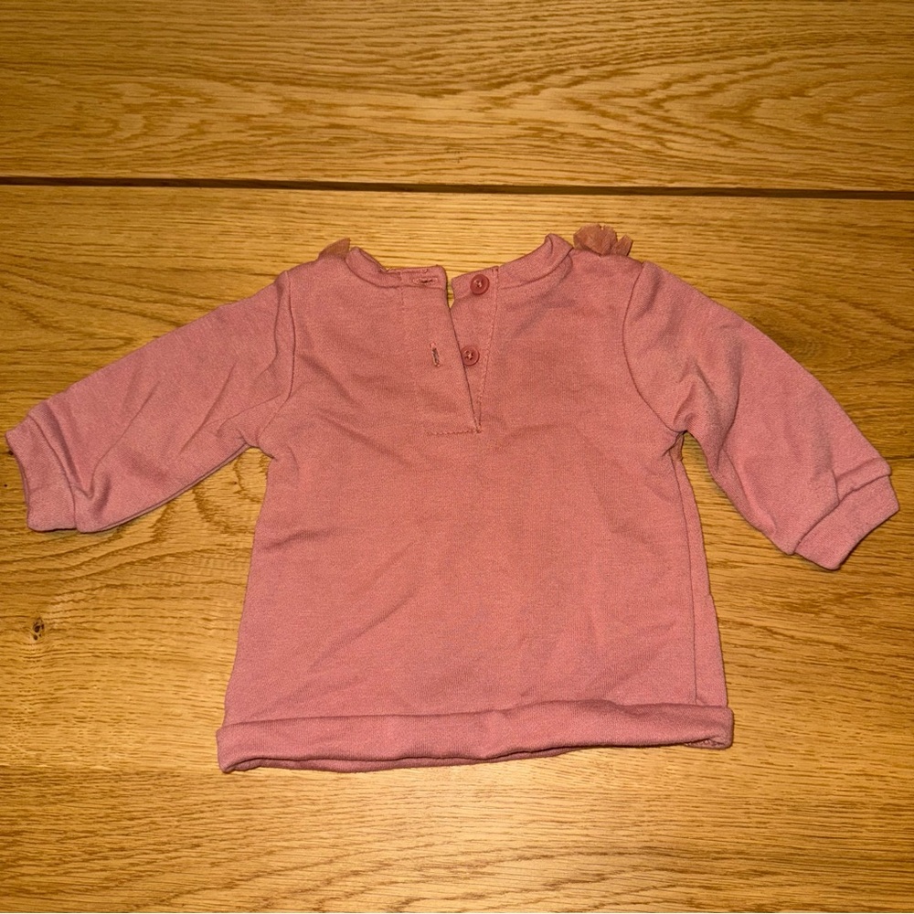 Kids Pink Long Sleeve Shirt